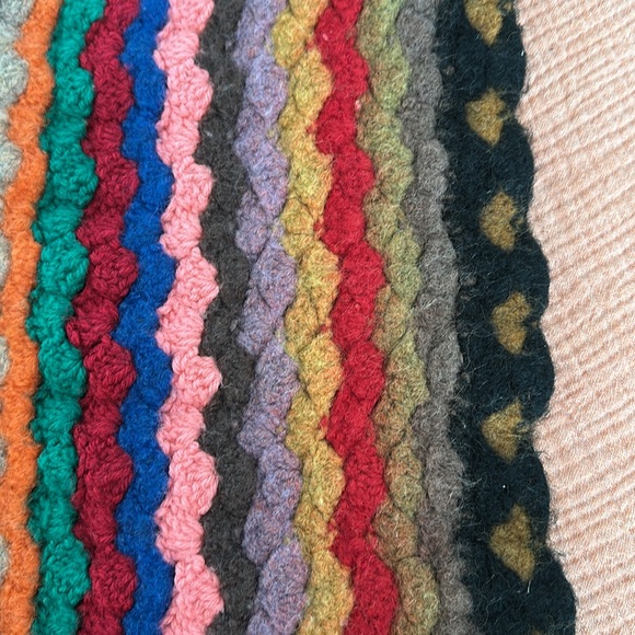 Colorful handmade blanket